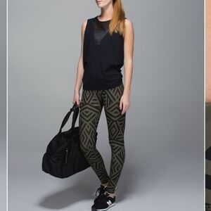 NWT Lululemon Athletica Wunder Under Pant Chevron Fatigue